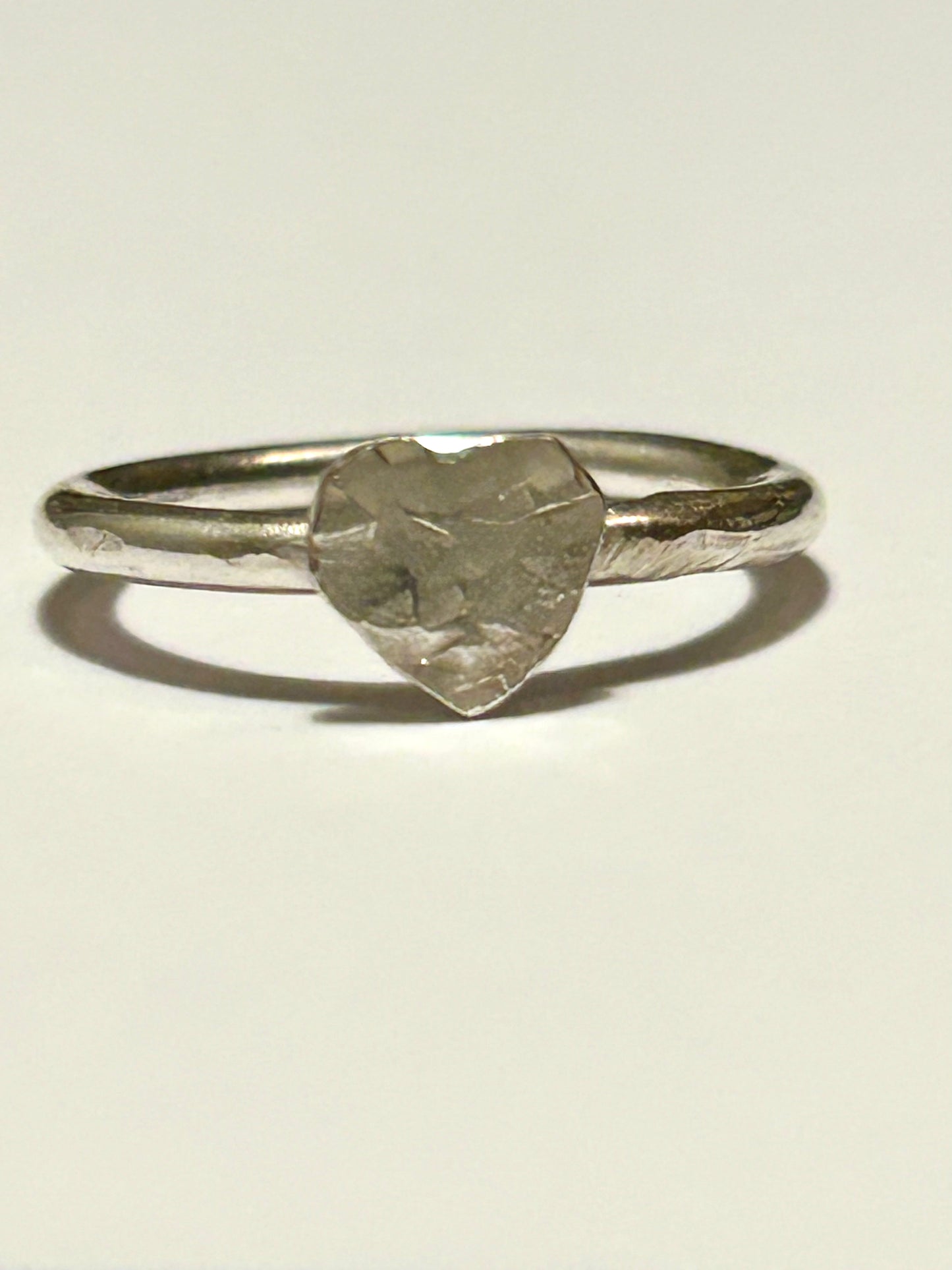 Heart charm ring