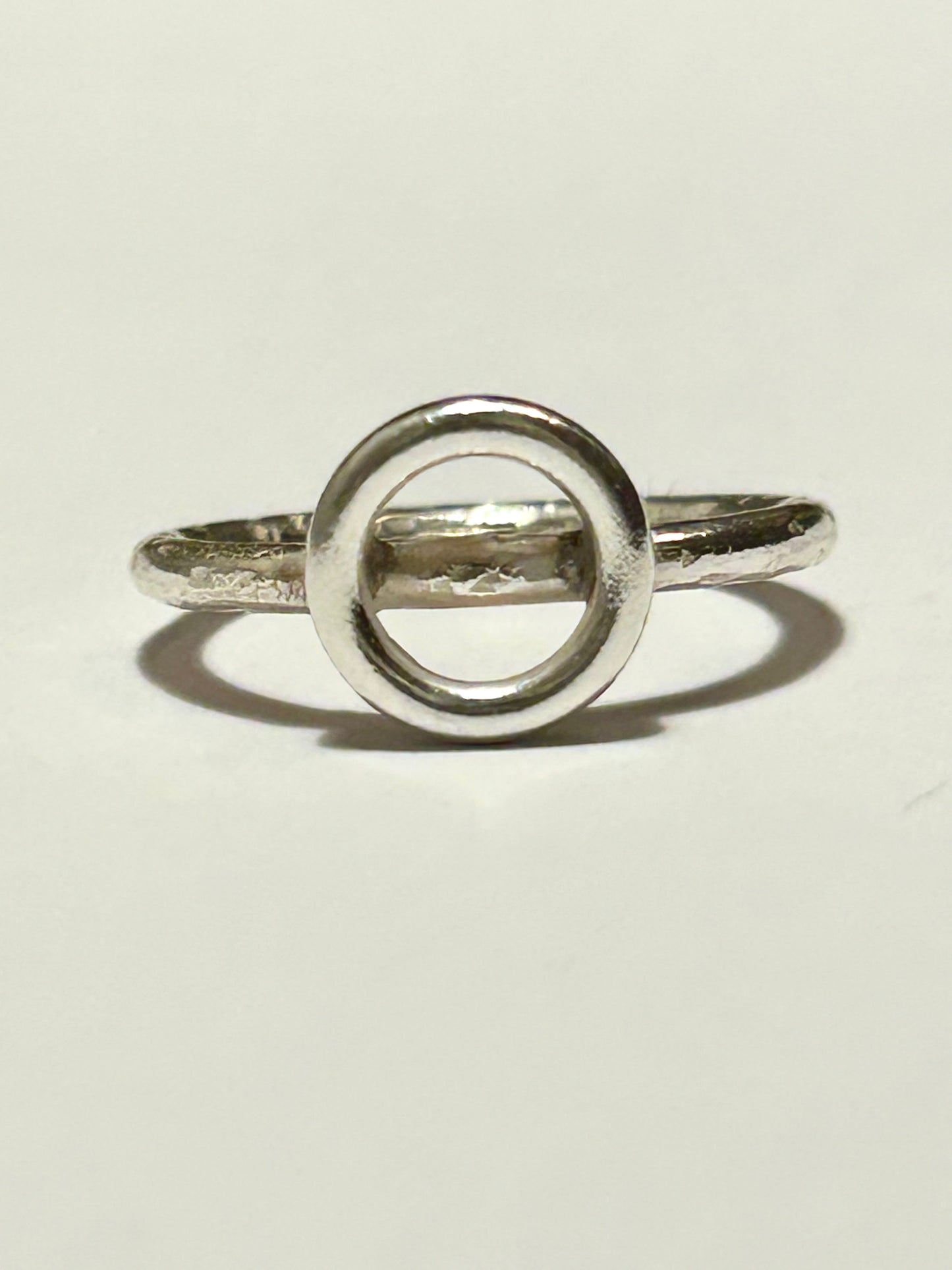 Circle charm ring