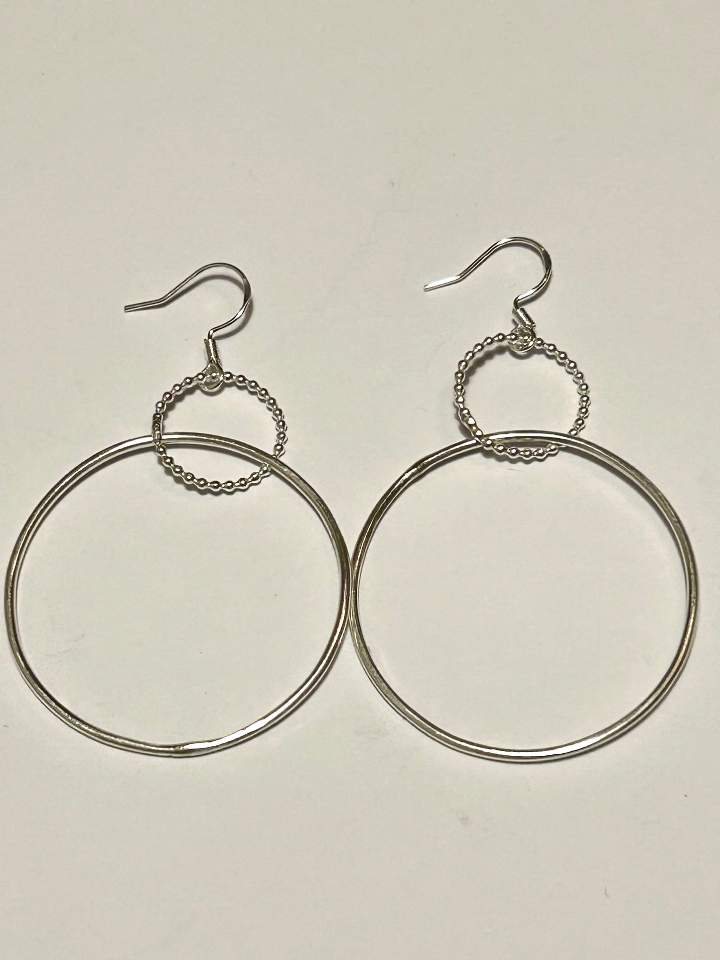 Two hoop earrings