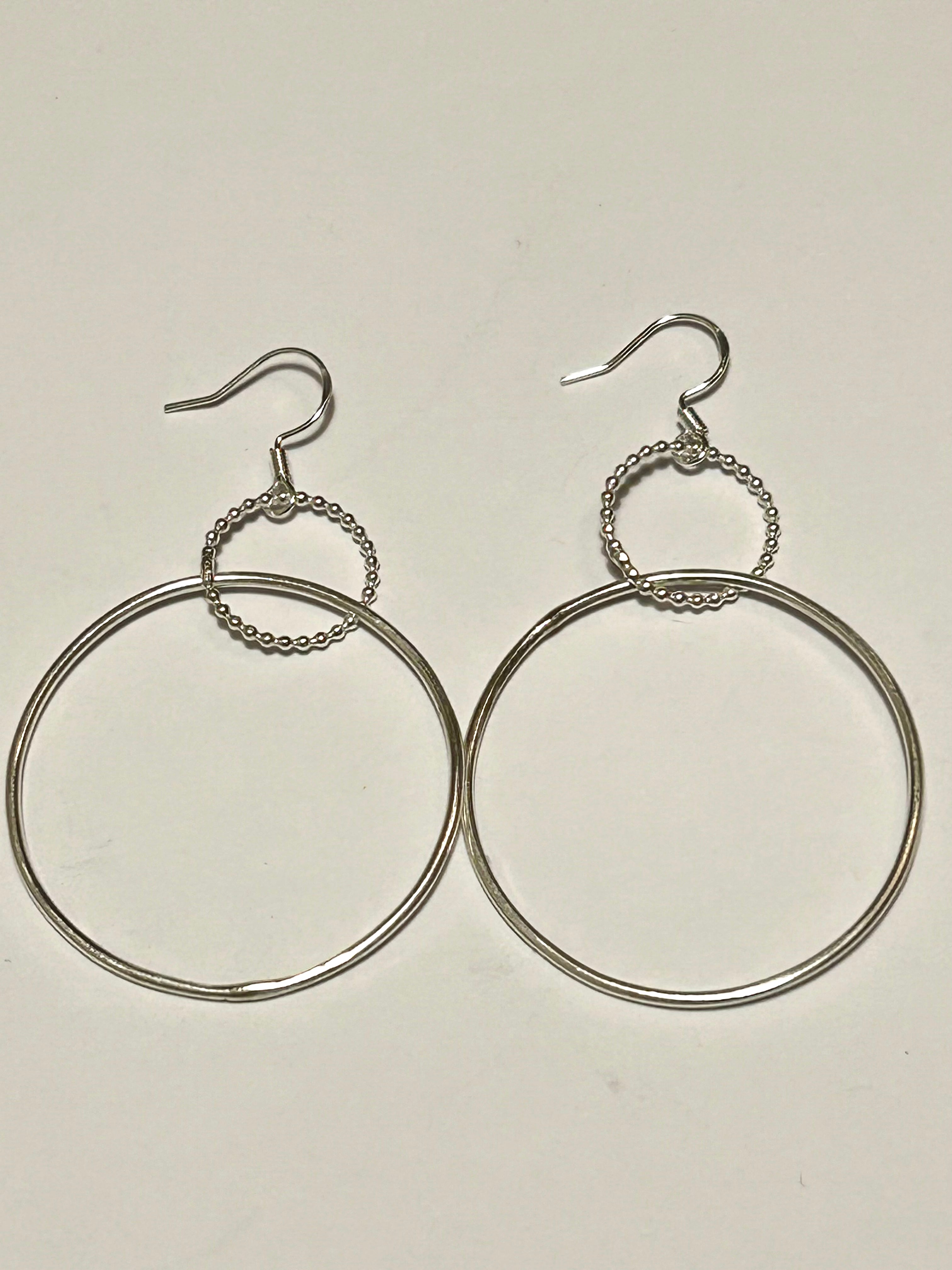 Two hoop earrings