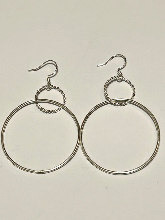Two hoop earrings